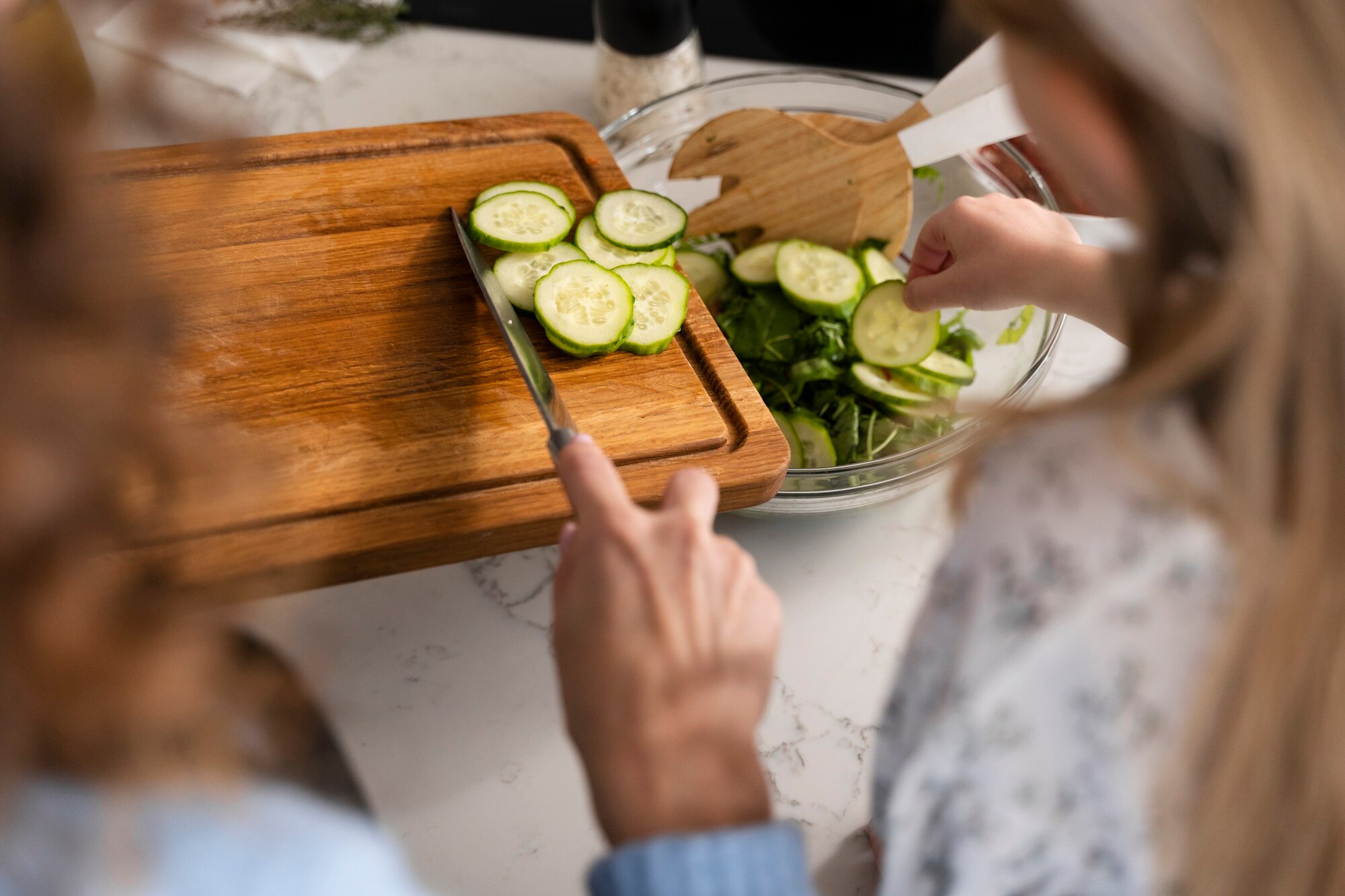 Preparazione di cibo sano